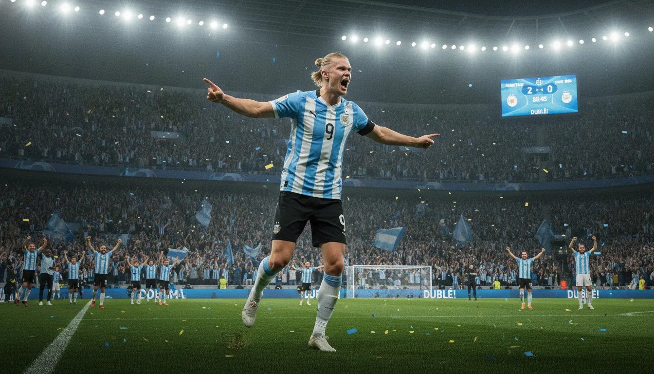 Jogador de futebol comemorando no estádio com torcida ao fundo | Imagine Company - Agência de Marketing e Vendas em Goiânia - GO - BRASIL