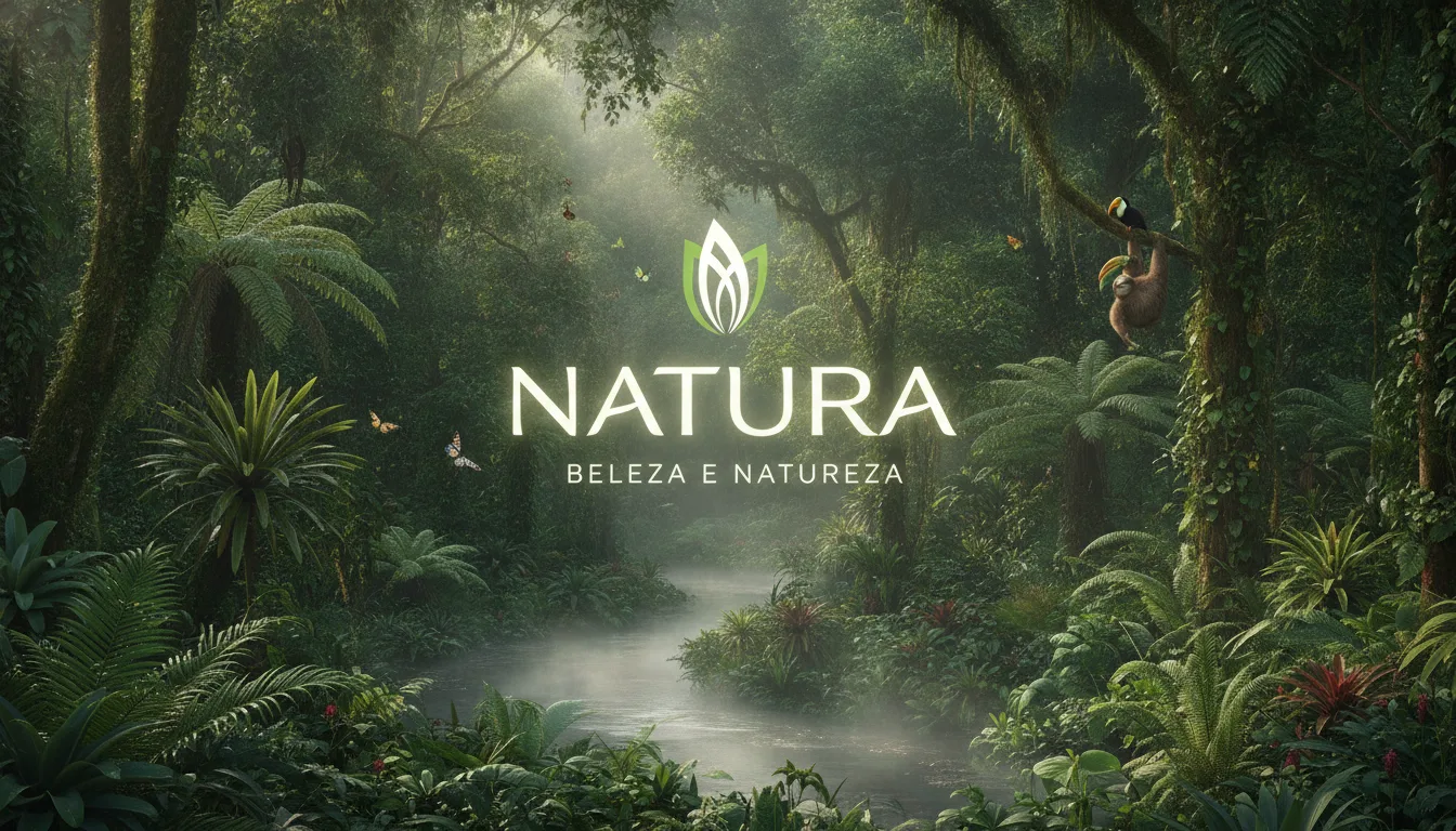 Floresta amazônica com logo da Natura e biodiversidade | Imagine Company - Agência de Marketing e Vendas em Goiânia - GO - BRASIL