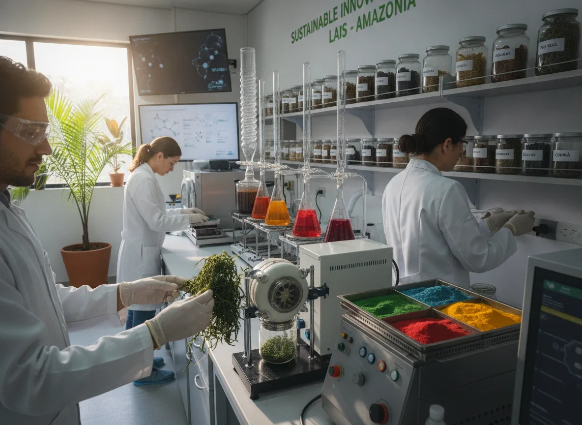 Cientistas em laboratório da Natura analisando ingredientes da Amazônia | Imagine Company - Agência de Marketing e Vendas em Goiânia - GO - BRASIL