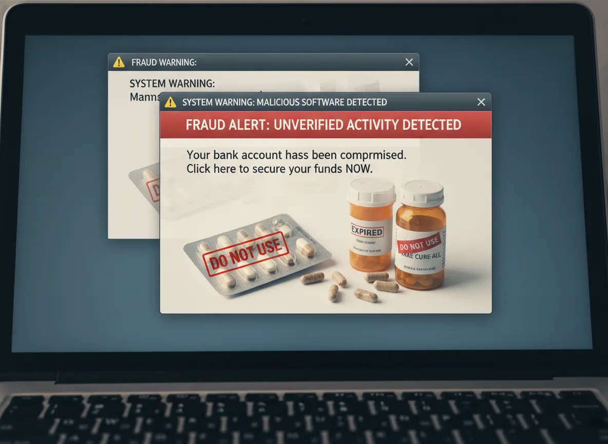 Relatório Compara Golpes Online a Remédio Vencido